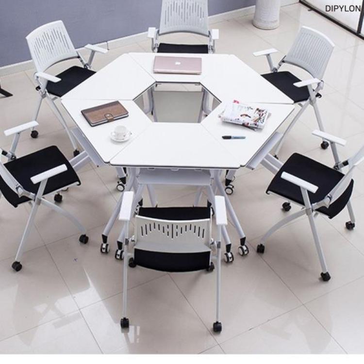 DIPYLON 수업 회의 사다리꼴 테이블 의자 2종류